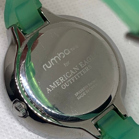 American Eagle Outfitters Rumba Time Silver Tone Case Women Watch 36mm running - Picture 7 of 7